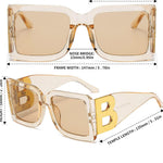 Luxury B Oversized Square Sunglasses