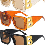 Luxury B Oversized Square Sunglasses