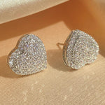 Elegant Heart Shaped stud earrings