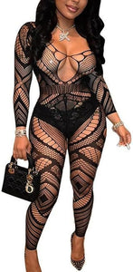 Fishnet Curvy Bodystocking