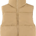 Cropped Puffer Cozy Vest