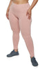 Plus Size Solid  fleece Leggings