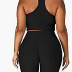 Workout 2 Piece Tracksuit Sexy Crop Top & Shorts