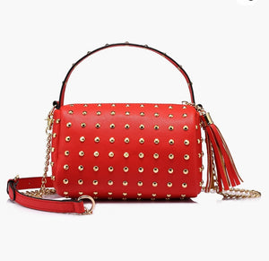 Mini Small Shoulder Clutch purse with Bling Rivets