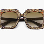 Crystal Oversize Square Sunglasses