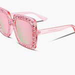 Crystal Oversize Square Sunglasses