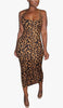 Leopard Knitted Spaghetti Strap Dress