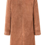 Fuzzy Fleece Cardigan Open Front Jacket