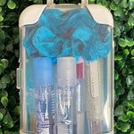 Blue mini travel suitcase